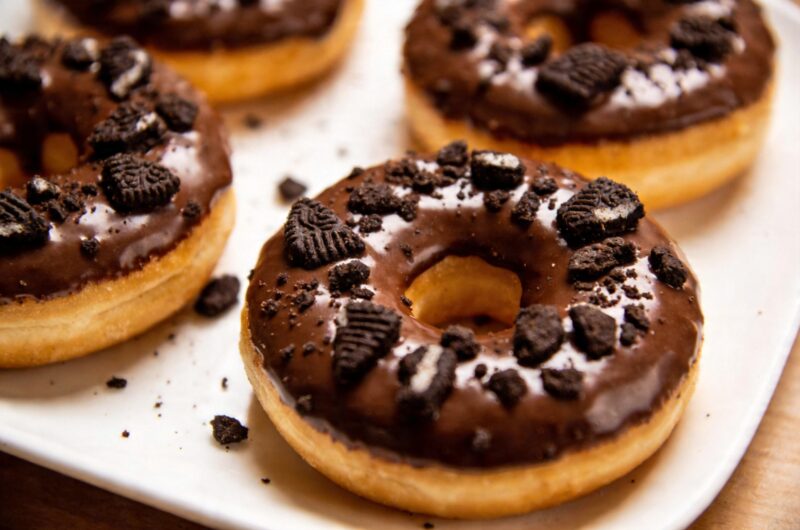 Homemade Oreo Donuts in 30 Minutes