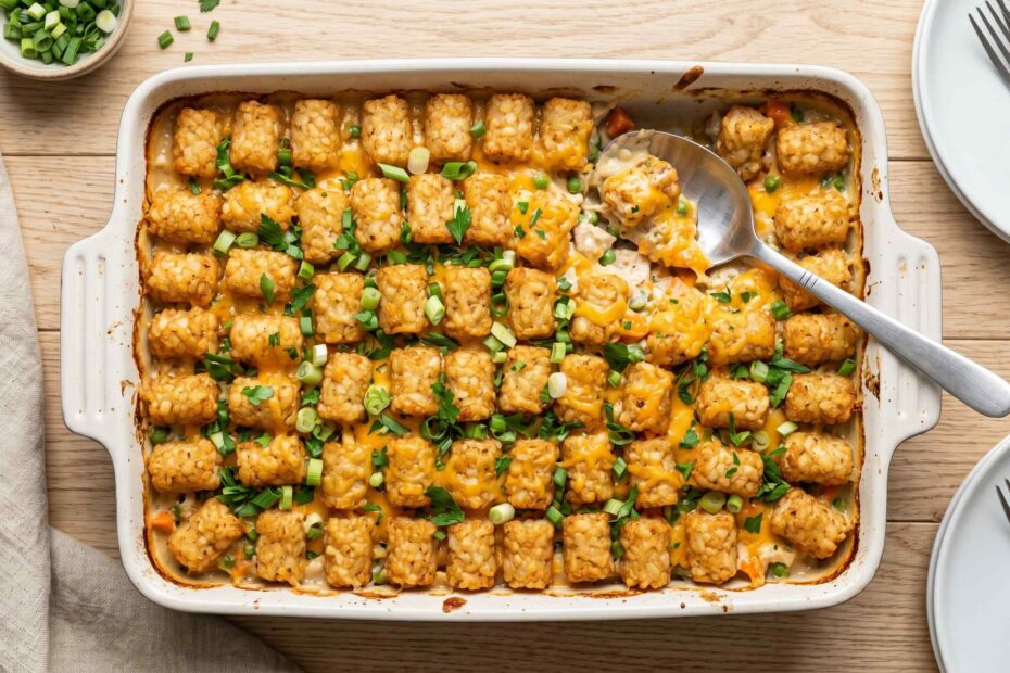 chicken-tater-tot-casserole-overhead-dish