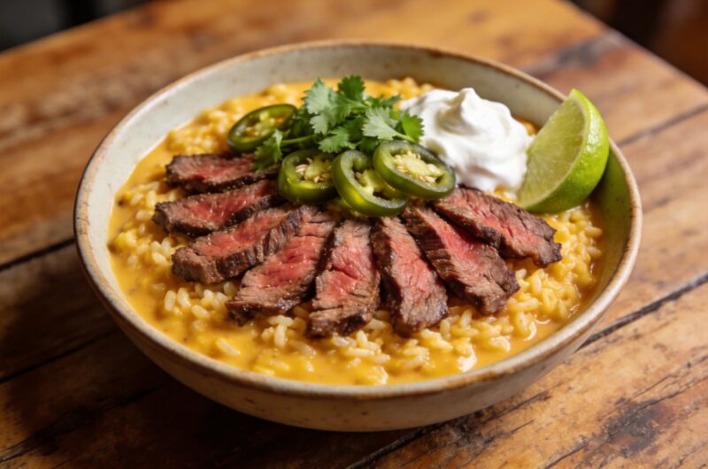 The Only Cheesy Steak Rice Recipe You Will Ever Need
