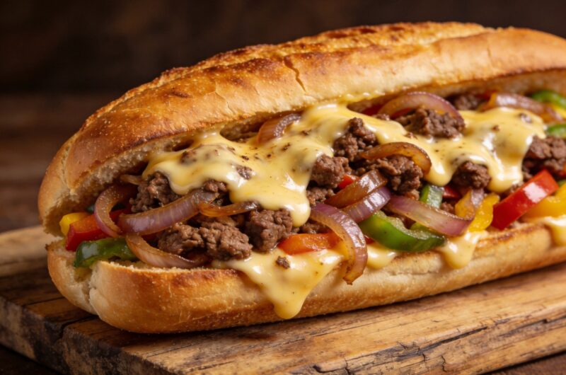 Classic Cheesesteak Flavor Using Just Ground Beef