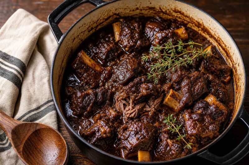 Braised Oxtail With Rich Gravy From Scratch at Home