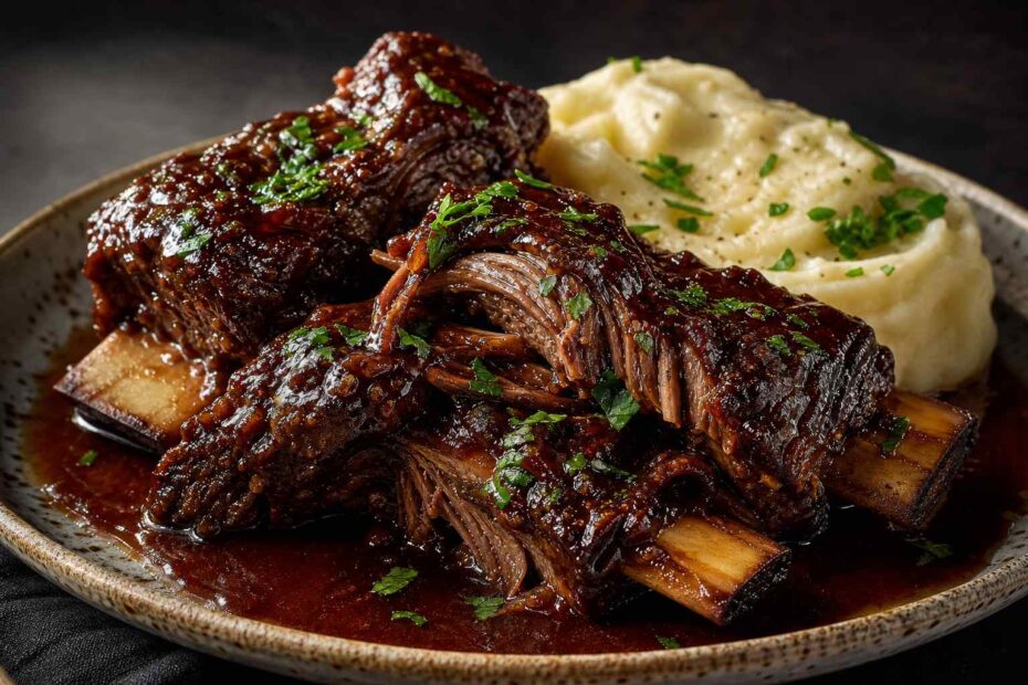 braised-short-ribs-red-wine-sauce-plate