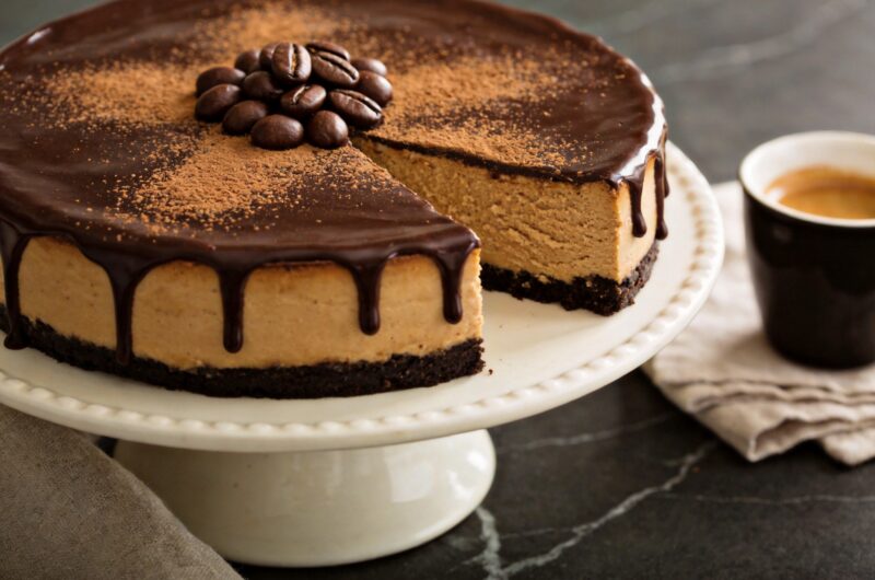 Espresso Cheesecake With Mocha Ganache at Home