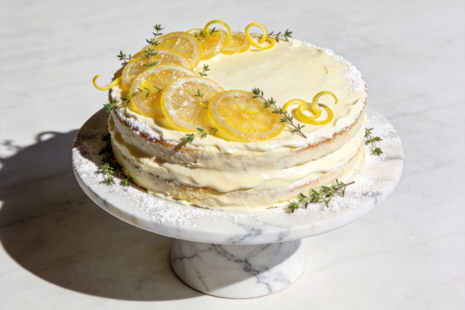 italian-lemon-cream-cake-mascarpone-lemon-slices