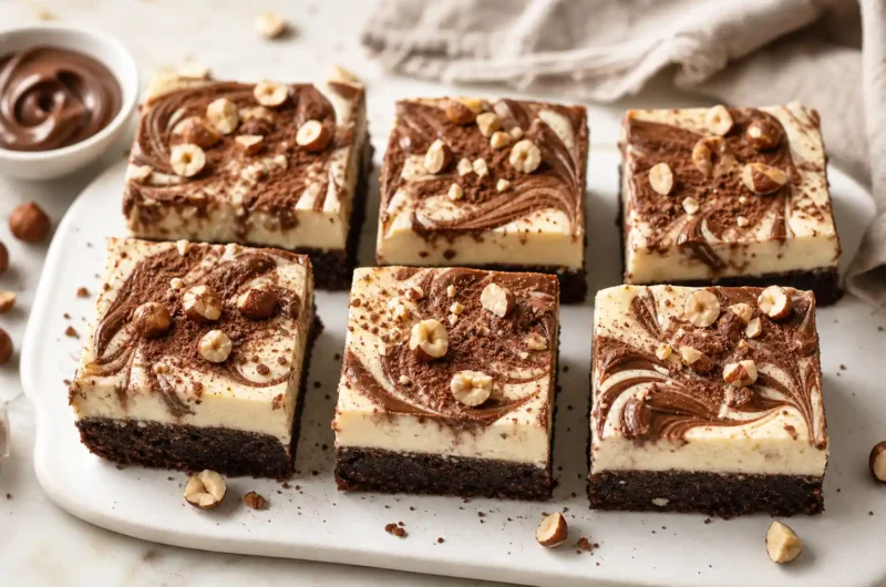 Rich Nutella Cream Cheese Bars Recipe Easy to Make