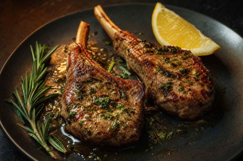 Easy Juicy Lamb Chops With Garlic Butter Basting