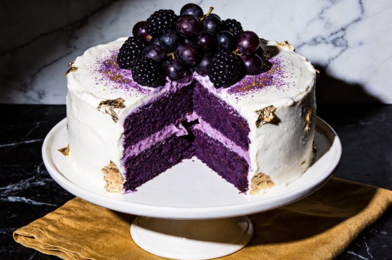 Moist Purple Velvet Layer Cake From Scratch